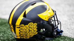 Michigan Wolverines football helmet