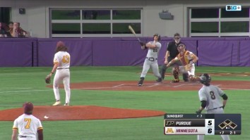 Grand Slam During College Baseball Game Played At Minnesota Vikings’ Stadium Looks Extremely Weird