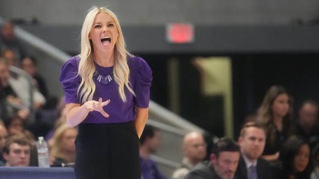 Grand Canyon women's basketball coach Molly Miller yells from the sidelines.