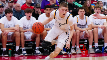 High School Basketball Handshake Line Devolves Into Chaos When NBA Brother Shoves Opponent