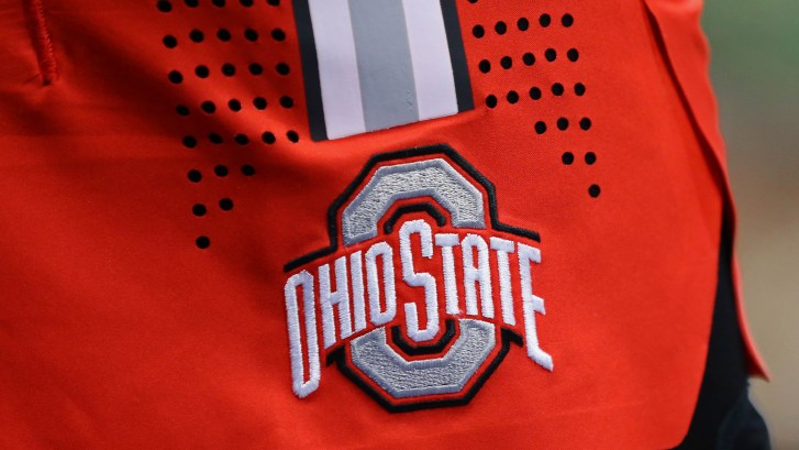 Ohio State logo on basketball