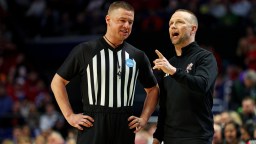 Louisville Fan Causes Game Stoppage With Thrown Drink After Pat Kelsey Lost His Mind On Ref