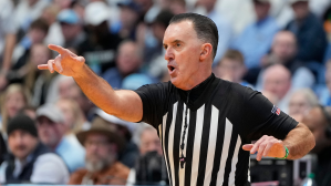 Roger Ayers March Madness Viral Referee Wet Spot Liberty