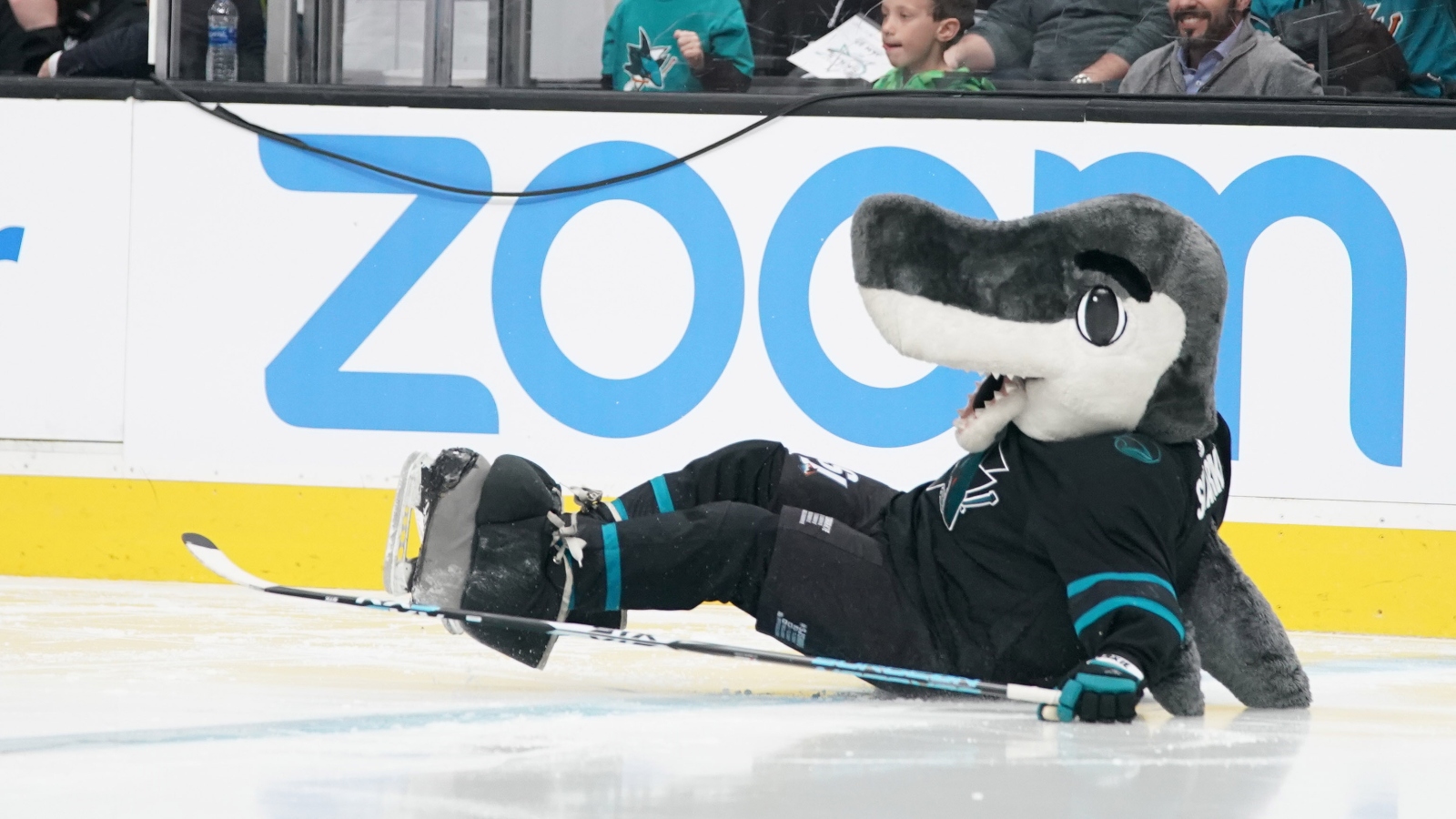 San Jose Sharks mascot Sharkie