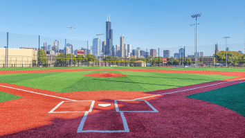 Chicago High School Plays Baseball With Picturesque Skyline Backdrop Straight Out Of A Movie