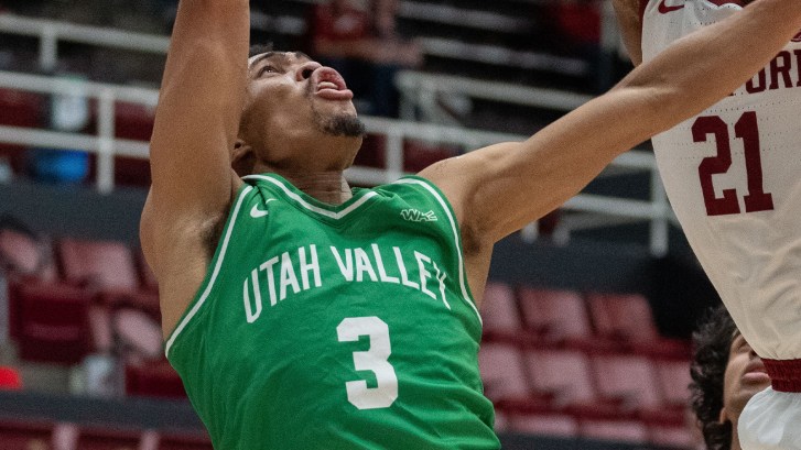 Utah Valley basketball player