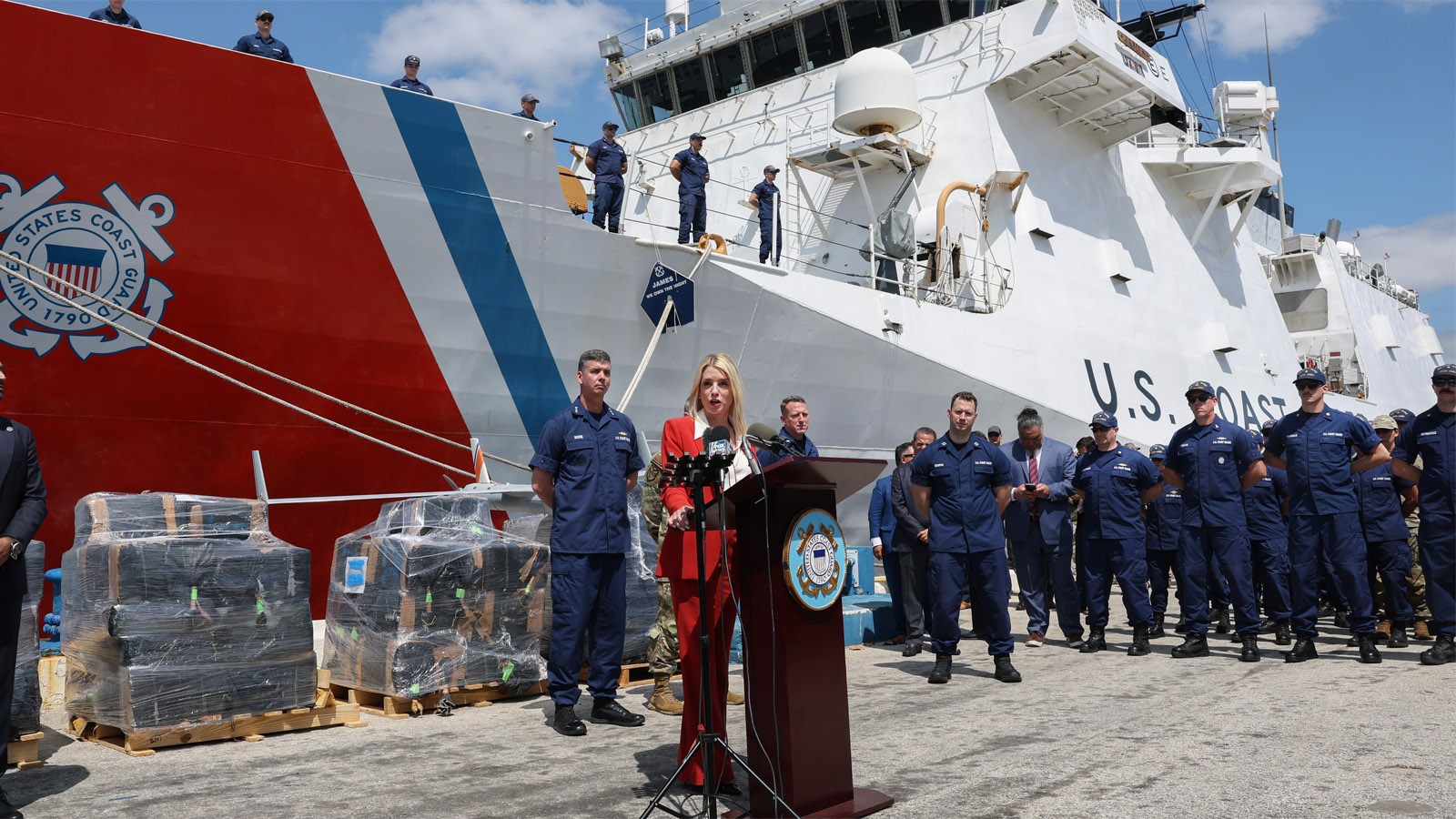 US Coast Guard Offloads Over 22 Tons Of Cocaine In Florida