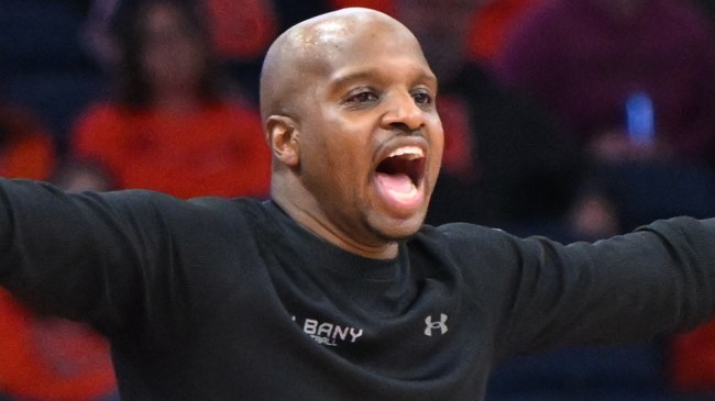 Albany basketball coach Dwayne Killings