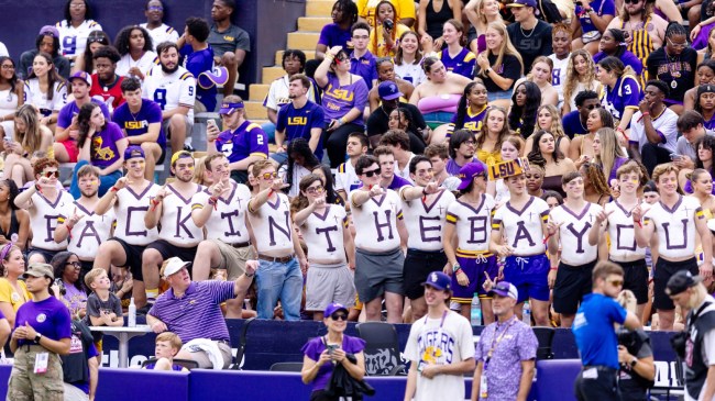 LSU football fans at Death Valley