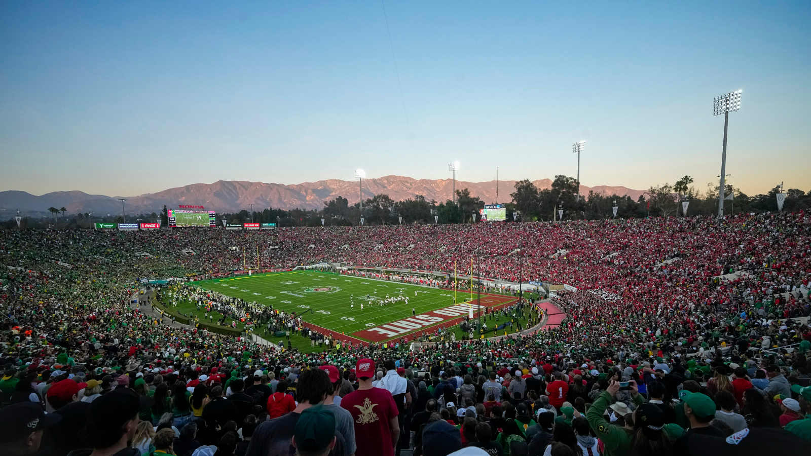 Rose Bowl sun set