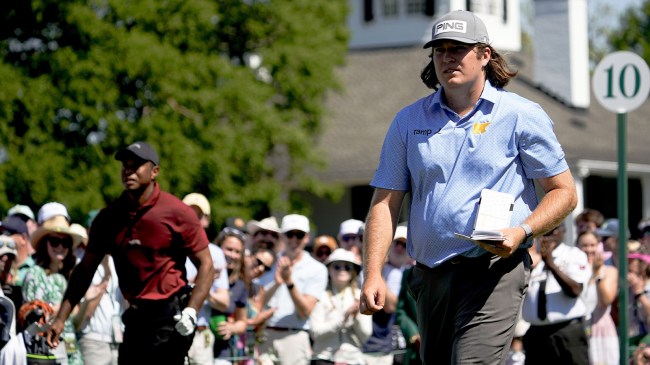 Tiger Woods and Neal Shipley at The Masters