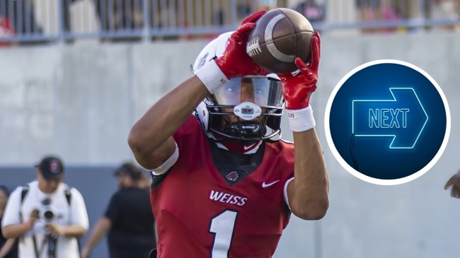 Weiss wide receiver Adrian Wilson catches a pass.