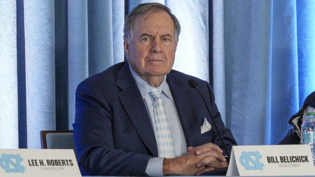 Bill Belichick is introduced as the football coach at UNC.