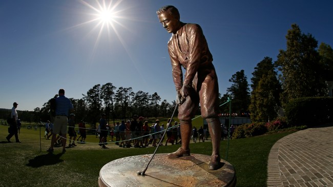 Bobby Jones statue at The Masters