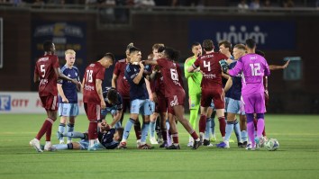 Chattanooga Soccer Match Ends In Mayhem As Midfield Flag Planting Celebration Goes Awry