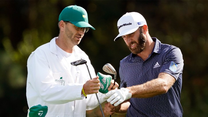 Dustin Johnson at The Masters in 2020