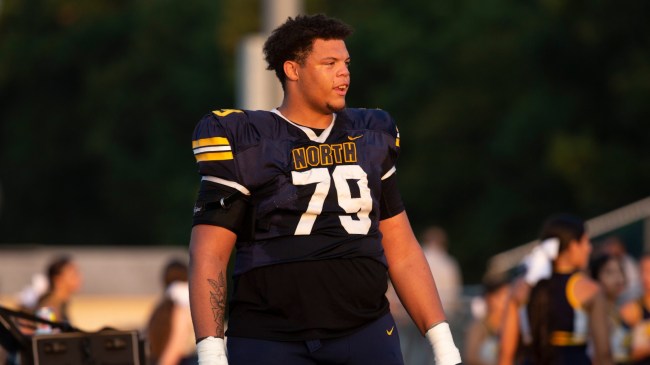 Ja'Elyne Matthews on the field for his high school team.