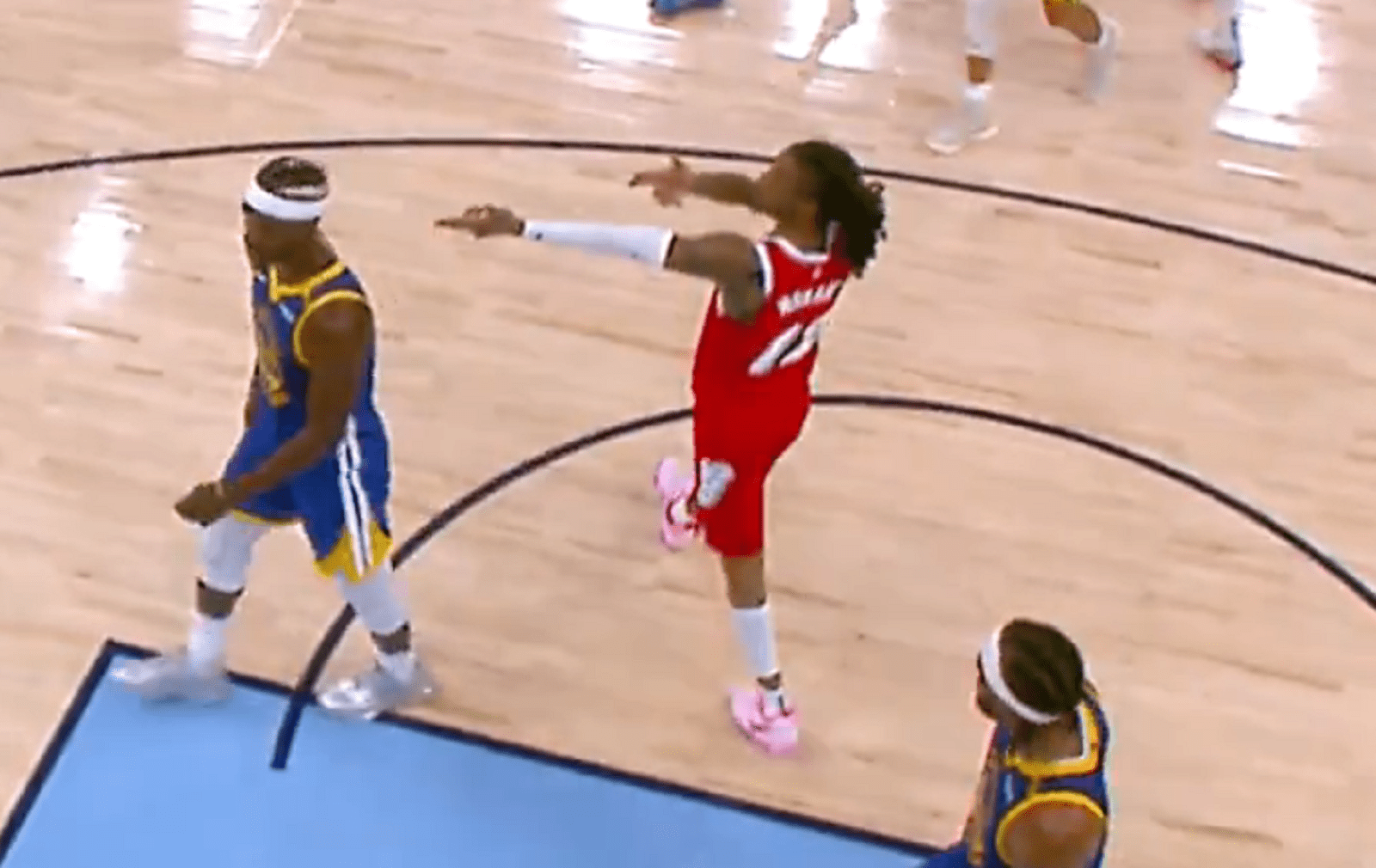 Ja Morant Appears To Point Imaginary Gun At Warriors' Bench