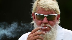 John Daly smoking a cigarette