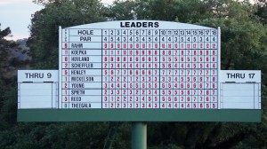 The Masters leaderboard