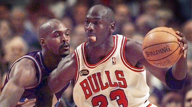 Michael Jordan during 1998 NBA Finals