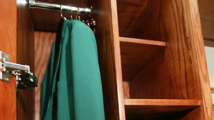 The Masters locker room