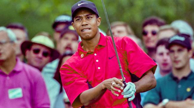 Tiger Woods at The Masters in 1997