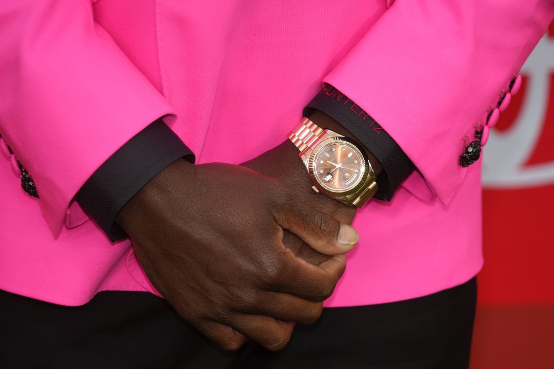 Travis Hunter NFL Draft Rolex Watch Suit