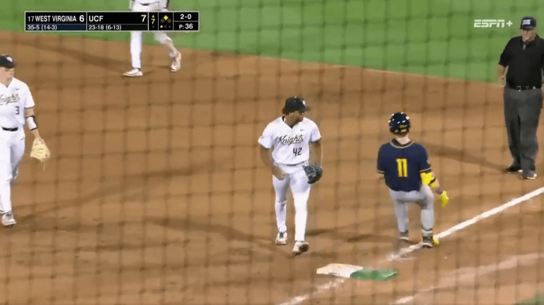 West Virginia UCF Baseball Error