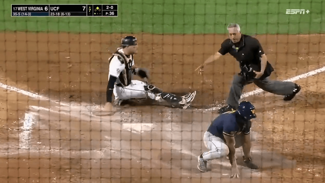 UCF West Virginia Baseball Error