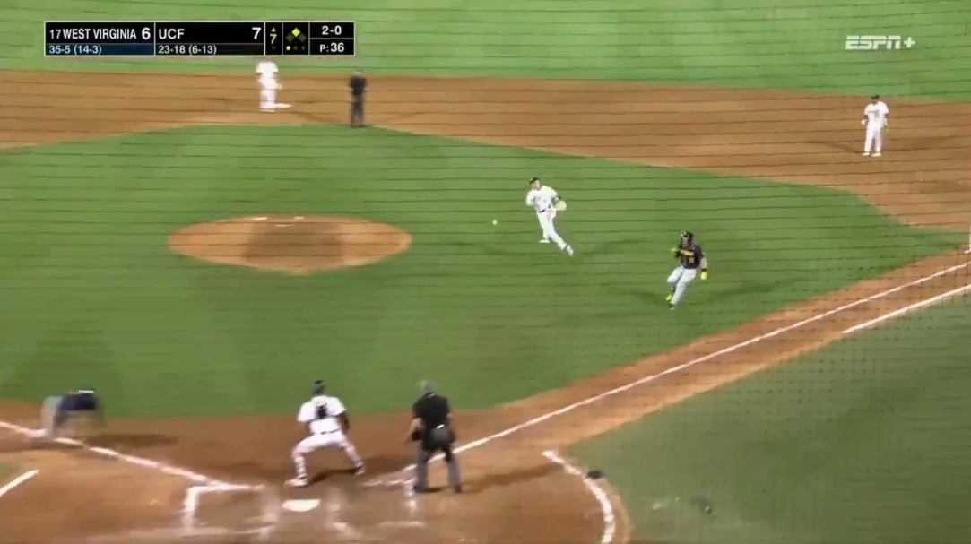 West Virginia UCF Baseball Error