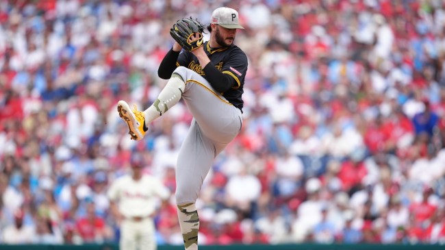 Paul Skenes delivers a pitch for the Pittsburgh Pirates.
