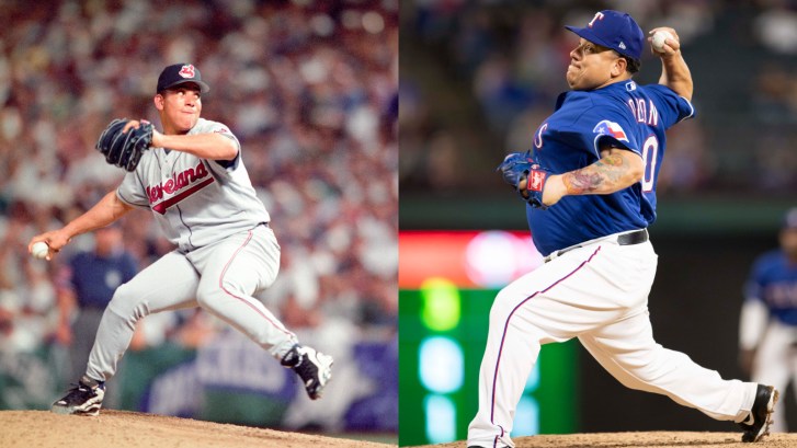 Bartolo Colon before and after weight gain in the MLB