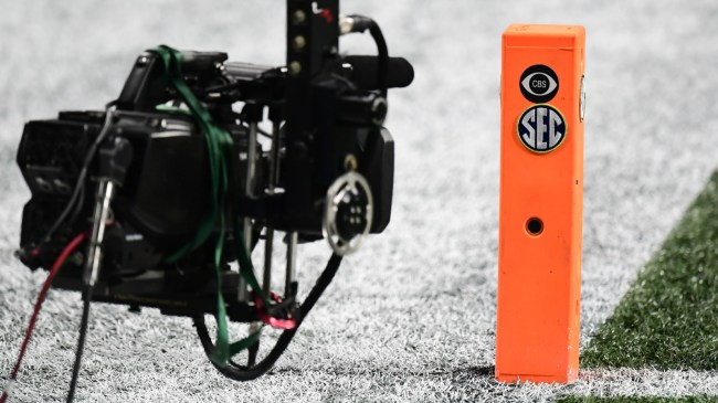 An SEC on CBS college football logo