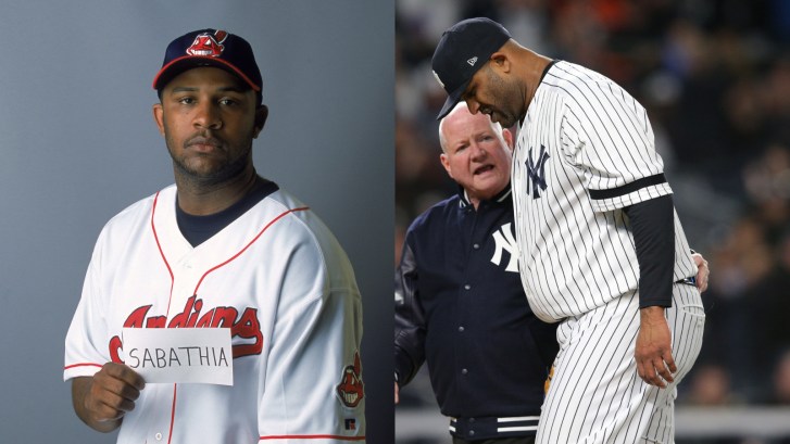 CC Sabathia before and after body transformation weight gain