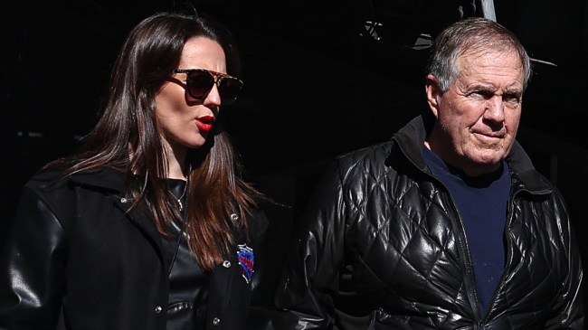 Jordon Hudson and Bill Belichick