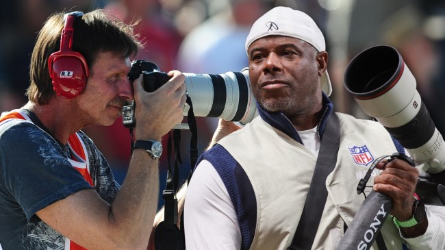 Randy Johnson and Ken Griffey Jr as photographers