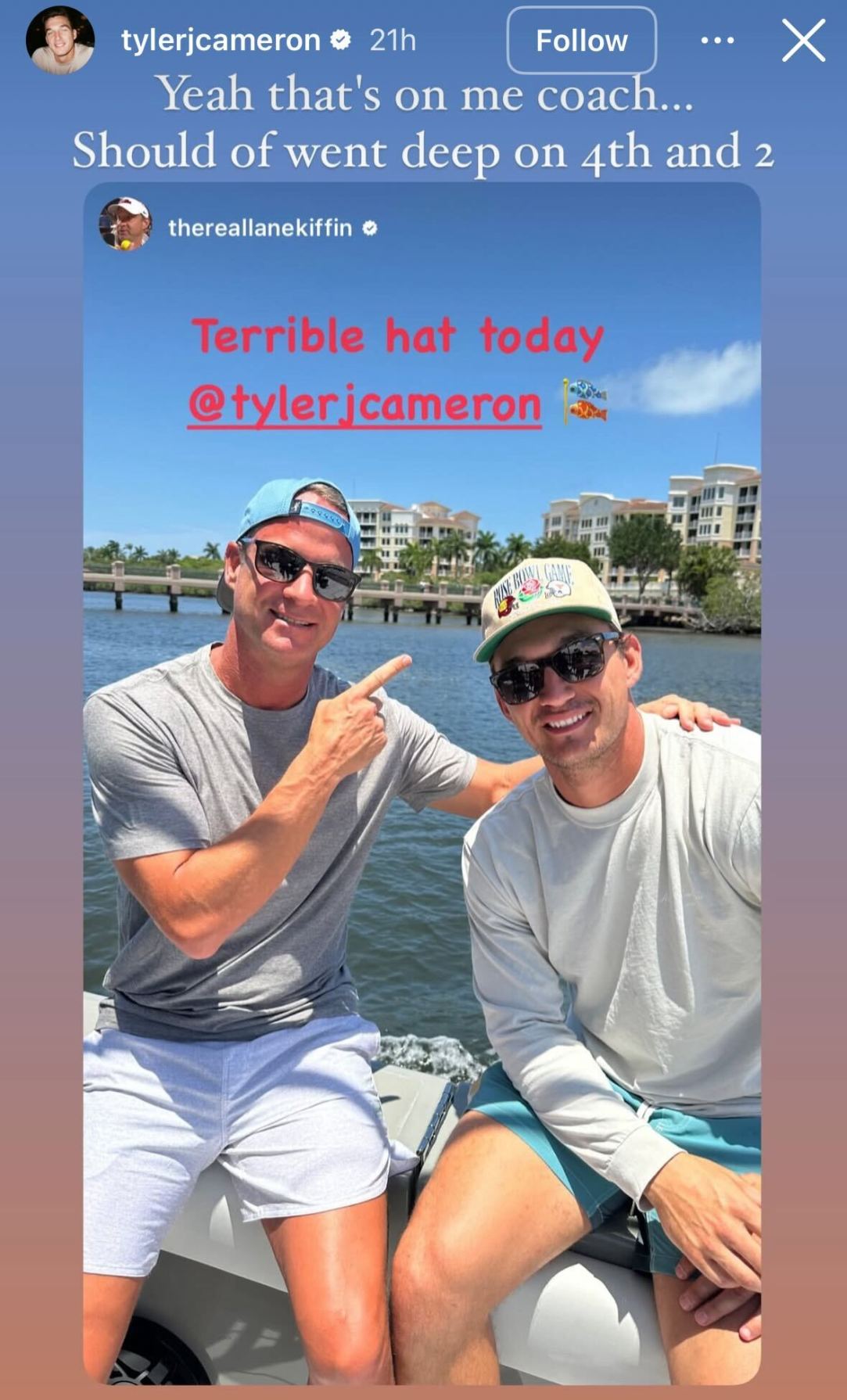 Lane Kiffin Tyler Cameron