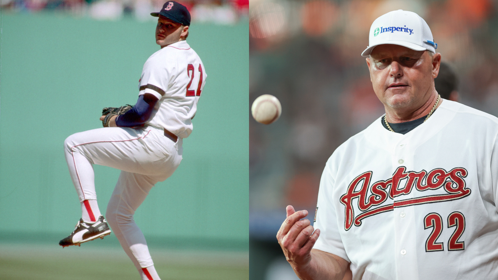 Roger Clemens before and after weight transformation