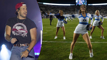 BYU Cheerleaders Join Cosmo The Cougar To Perform Viral Russell Dickerson Impression