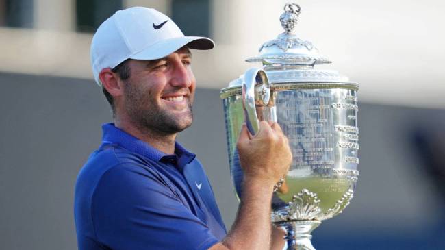 Scottie Scheffler after winning 2025 PGA Championship