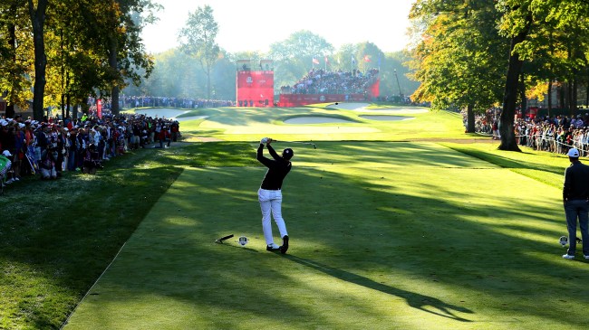 4th hole at Hazeltine