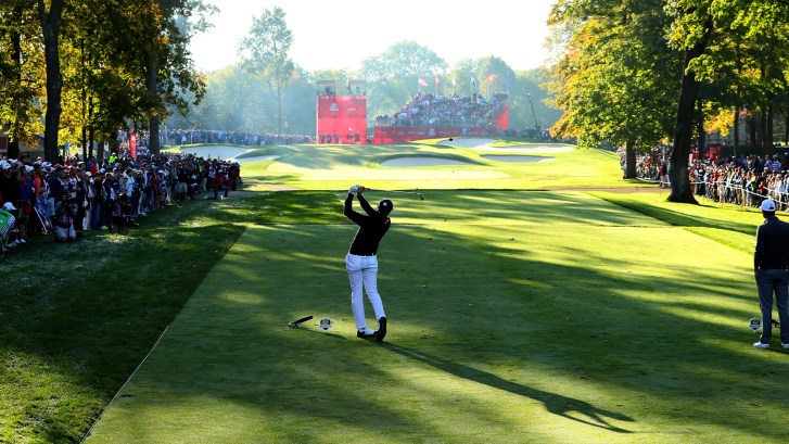 4th hole at Hazeltine