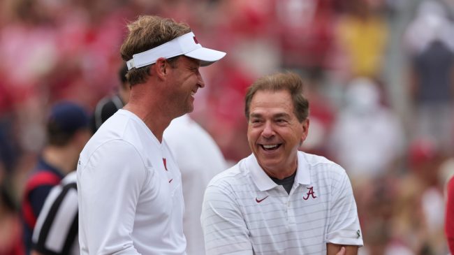 Nick Saban and Lane Kiffin