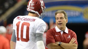 A. J. McCarron Shares Hilarious Tale About Nick Saban Sending A Staffer To Stake Out His House To Stop Lane Kiffin From Poaching Him