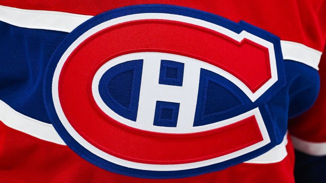 Canadiens logo on jersey