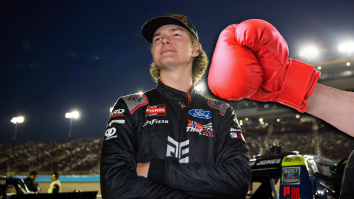 Conner Jones Restrained During Post-Race Fight After Throwing Punches At Driver Wearing Helmet