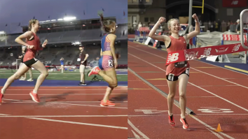 14-Year-Old Phenom Hits Middle School Mile Record On Soaking Wet Track After National Spelling Bee