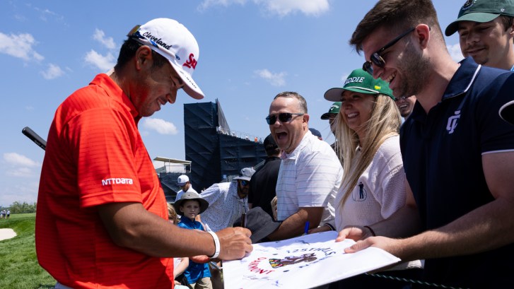 Hideki Matsuyama at the 2025 U.S. Open at Oakmont