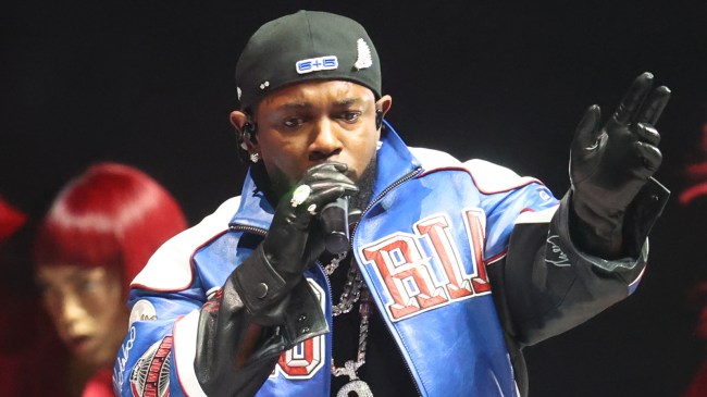 Kendrick Lamar performs at Super Bowl